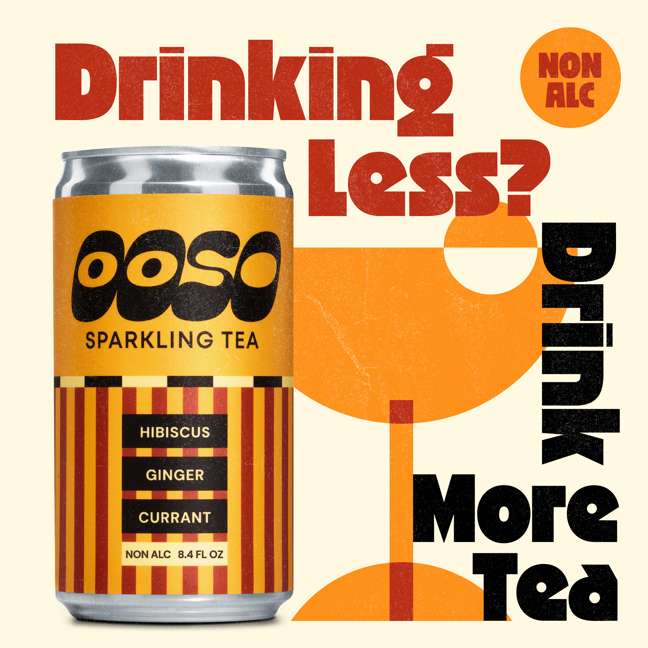 HIBISCUS. GINGER. CURRANT. (8-Pack) – OOSO Sparkling Tea